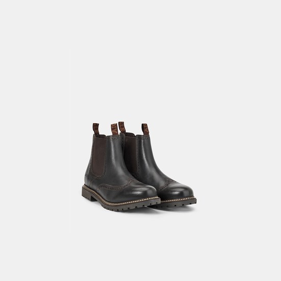 Aigle The Iconic Brogue-inspired Work Boots Men Black ZA-71896